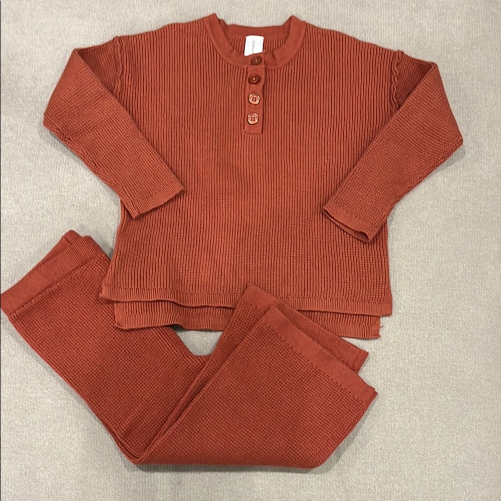 Cozy Knit Set in Rust